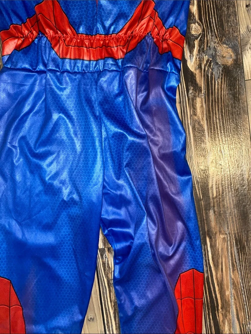 Marvel Spider-Man Red and Blue muscle Padded Jumpsuit Costume with mask